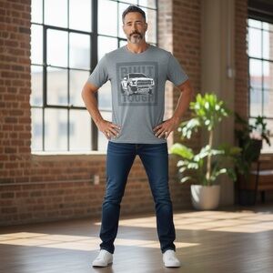 Gildan Charcoal Graphic Short Sleeve Tee (A246)